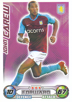 John Carew Aston Villa 2008/09 Topps Match Attax #33
